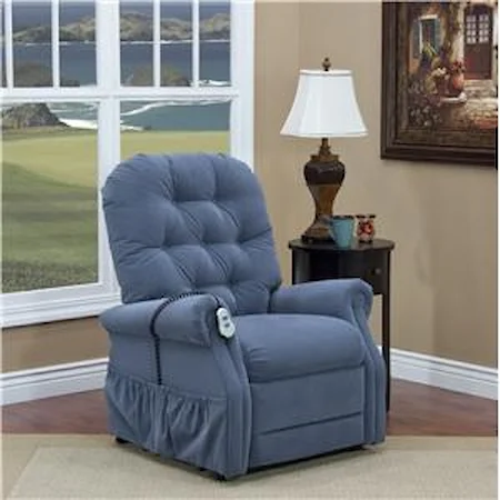 Casual 2-Way Lift Recliner with Tufted Back